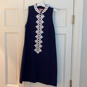 Lilly Pulitzer Navy and White dress size small